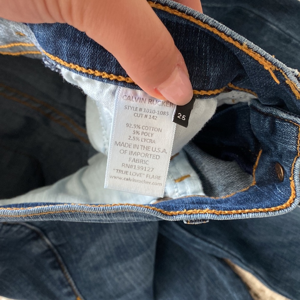 Calvin Rucker True Love Flare Jean Size 25 - Picture 4 of 4